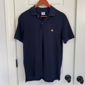 Brooks Brothers Slim Fit Navy Blue Performance Polo